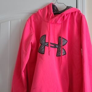 Breast cancer Pink under armour hoodie